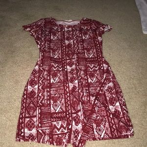 Red skin tight dress